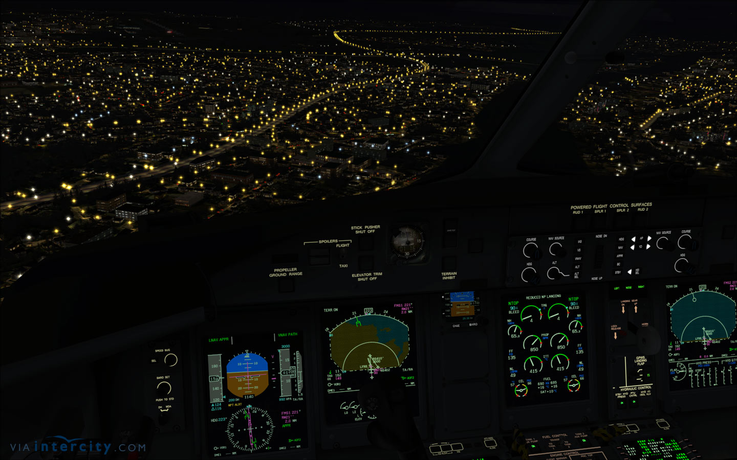 Offset RNAV approach Nantes 