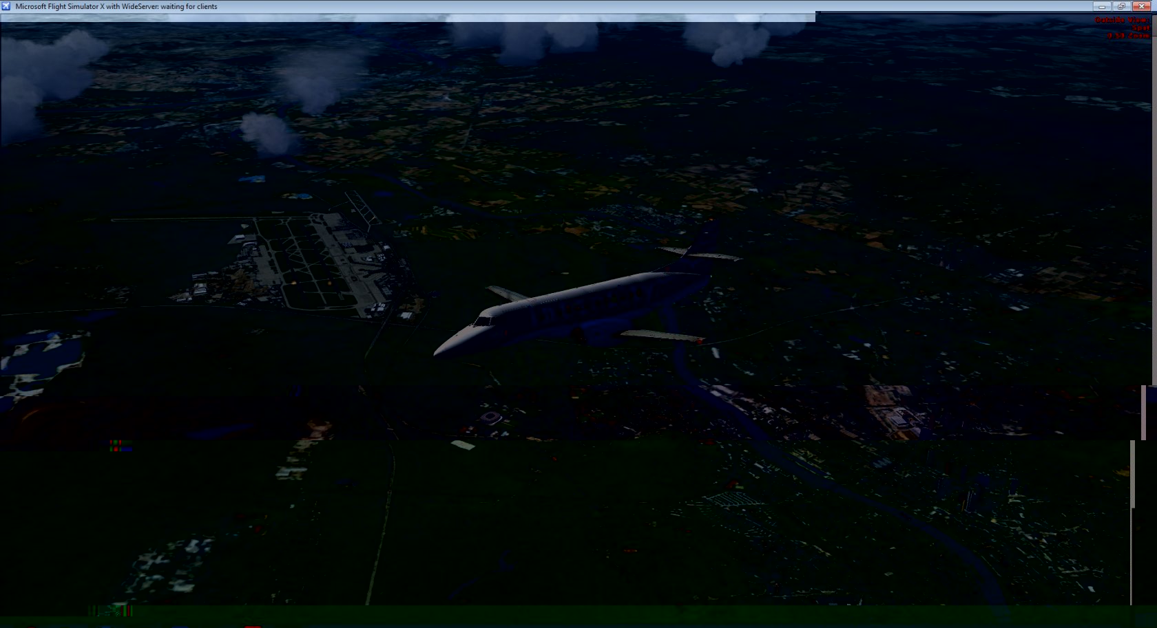 Overhead Frankfurt Airport