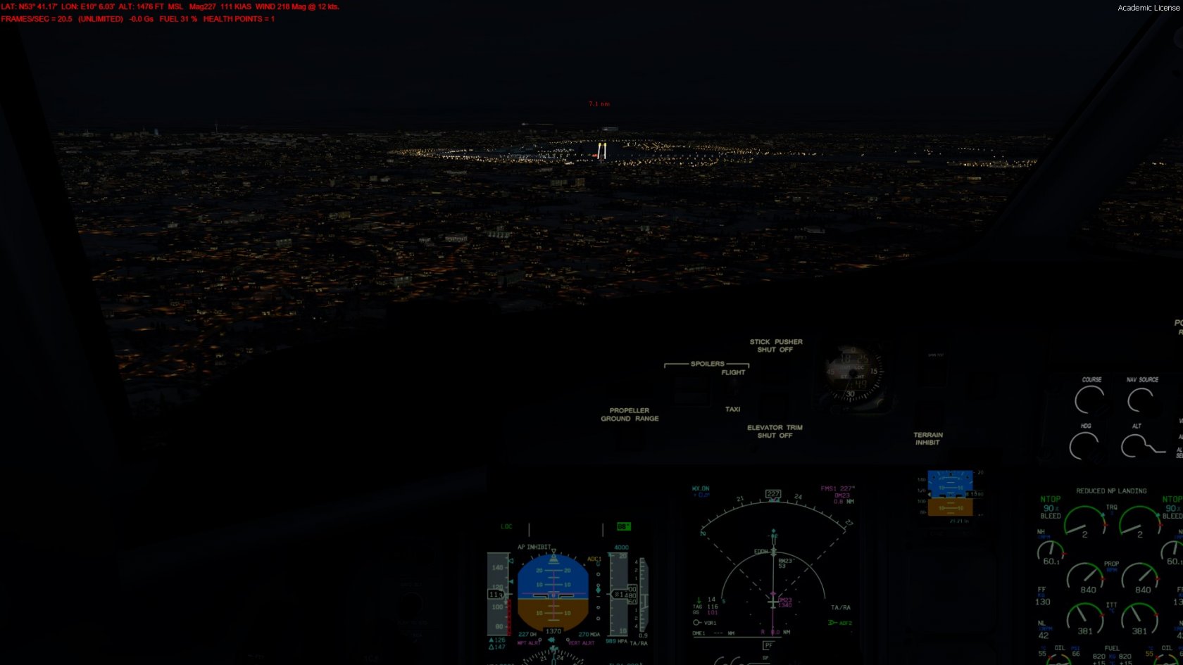 Approaching Hamburg