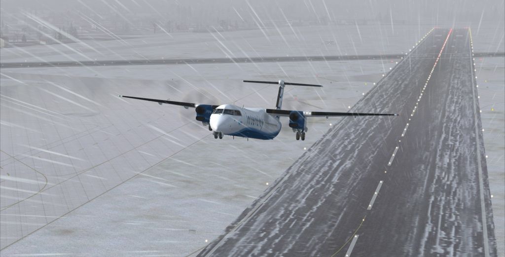 Snowy Zurich Departure