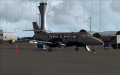 Disembarkation, icing from the final stages of approach still evident on the leading edges. Edinburg