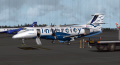 Disembarkation at Edinburgh, icing from the final stages of approach still evident on the leading ed