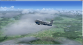 Flying into Alps