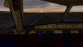 Taking off into the sunset